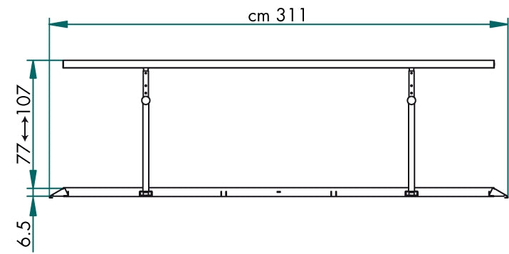 Chinesport Parallela Standard 3m 01328
