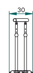 Chinesport Barre Parallele 2.5 m 01329