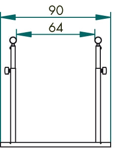 Chinesport Barre Parallele 2.5 m 01329