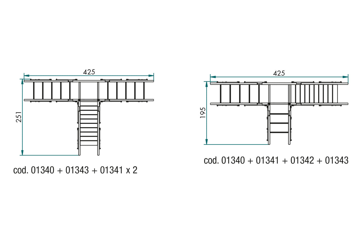 Chinesport Pedana a 3 rampe 01340