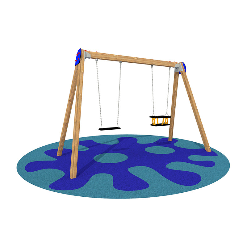 Giochipark Altalena Sherwood 2 posti (sedili piano-gabbia)