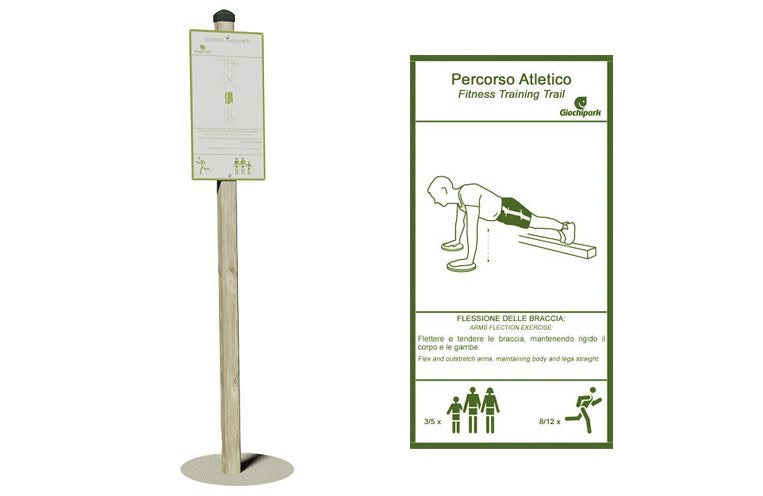 GIochi Park cartello flessione delle braccia