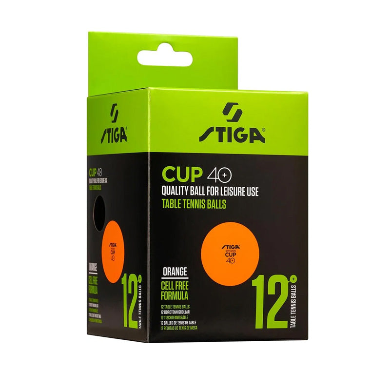 Stiga Confezione di 12 palline arancioni Stiga Cup ABS