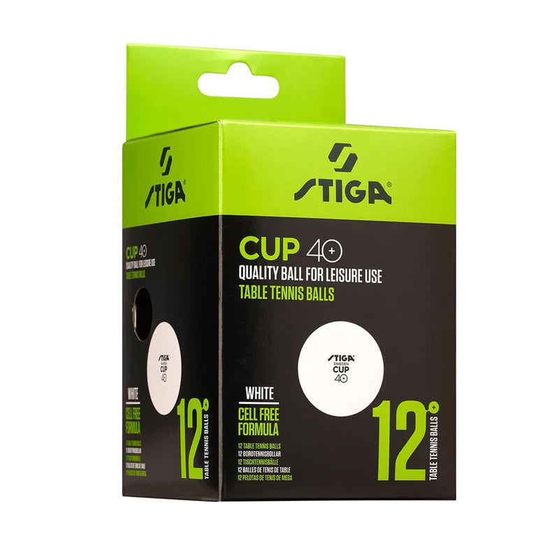 Stiga Confezione di 12 palline bianche Stiga Cup ABS