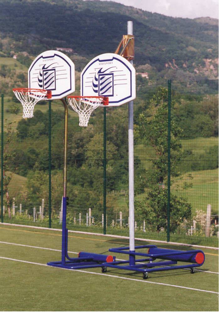 Vivisport Mezzo impianto basket/minibasket con ruote autobloccanti - art. 4230