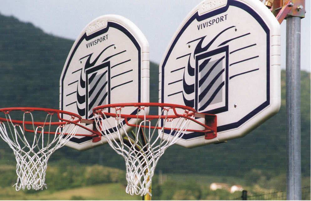 Vivisport Mezzo impianto basket/minibasket con ruote autobloccanti - art. 4230