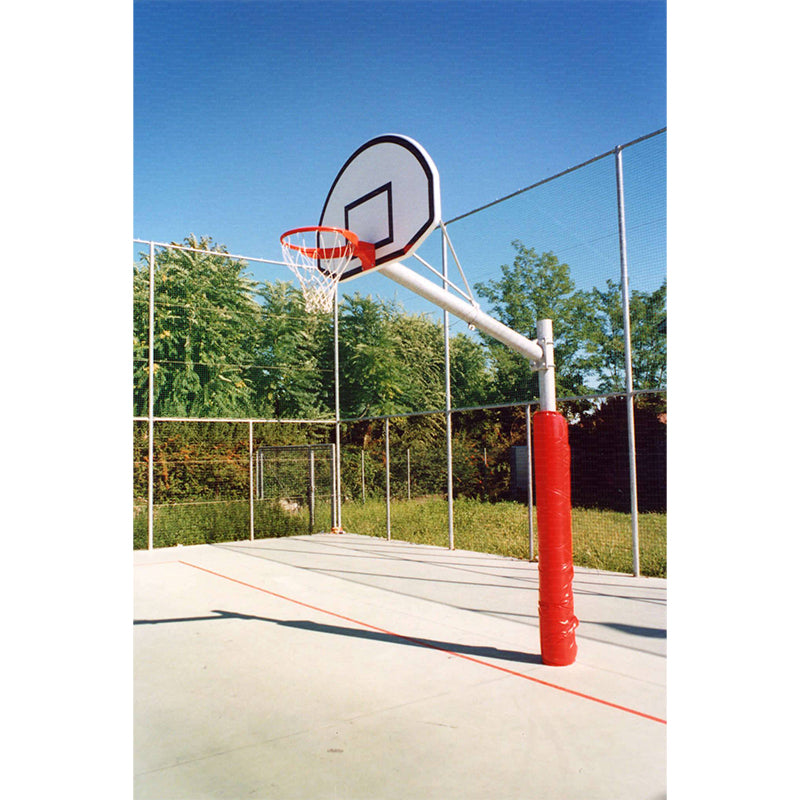 Vivisport Impianto monotubo zincato caldo rotondo tabelloni lamiera cm.135x90 canestri zincati e retine - ART. 4202