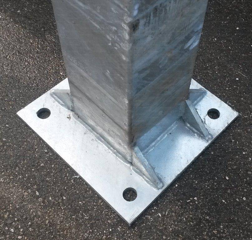 Vivisport Impianto monotubo, installabile basket/minibasket, tabelloni in resina melaminica, fissaggio a terra con piastra, struttura smontabile - ART. 4216