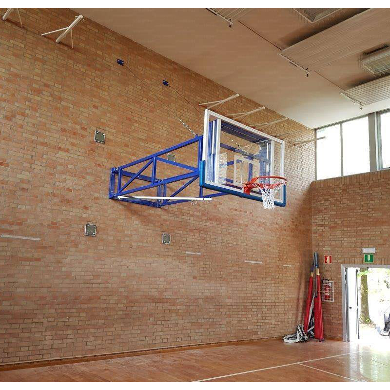 Canestro Da Basket Pieghevole Da 30 Cm, Da Appendere Alla Porta O Al Muro, Con Rete E Bordo In Metallo - Per Interni Ed Esterni