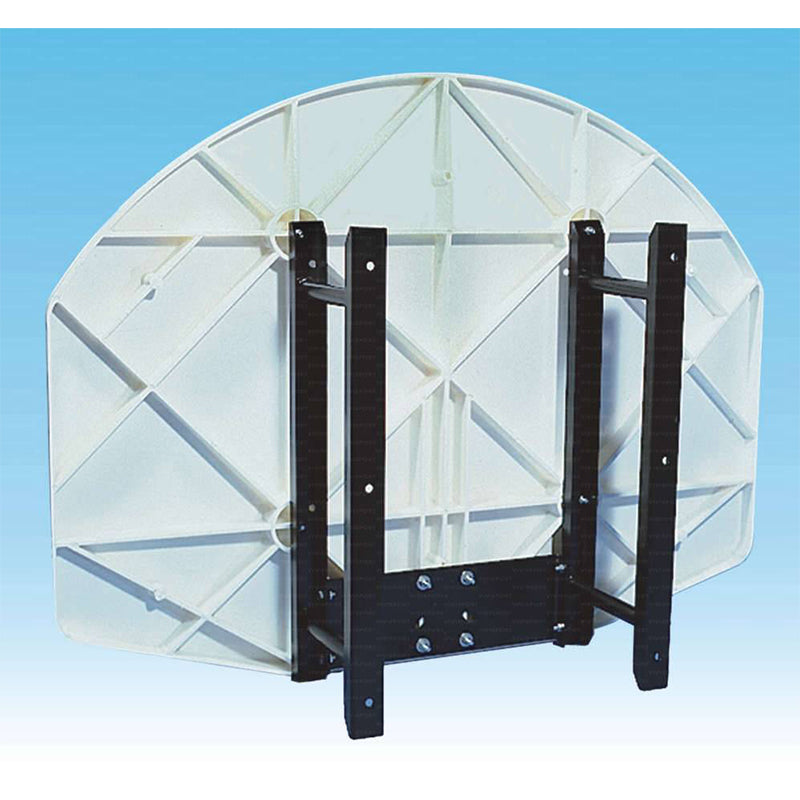 Vivisport Mezzo impianto basket a parete fisso, tabellone ovale cm. 112x73 - ART. 4268