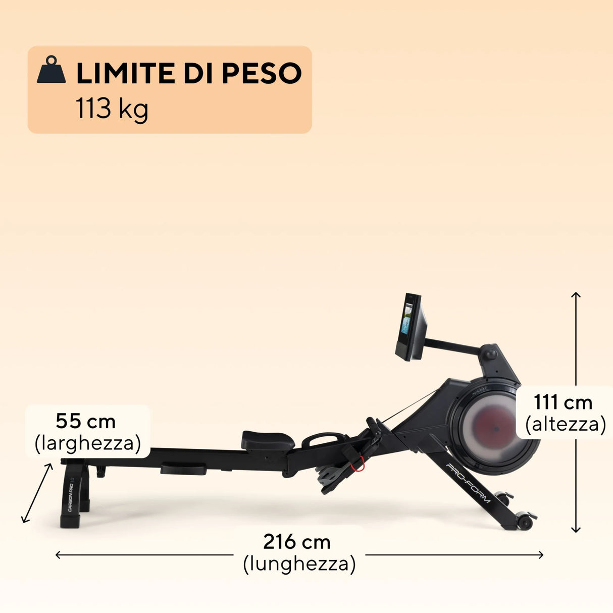 ProForm Vogatore Carbon Pro10