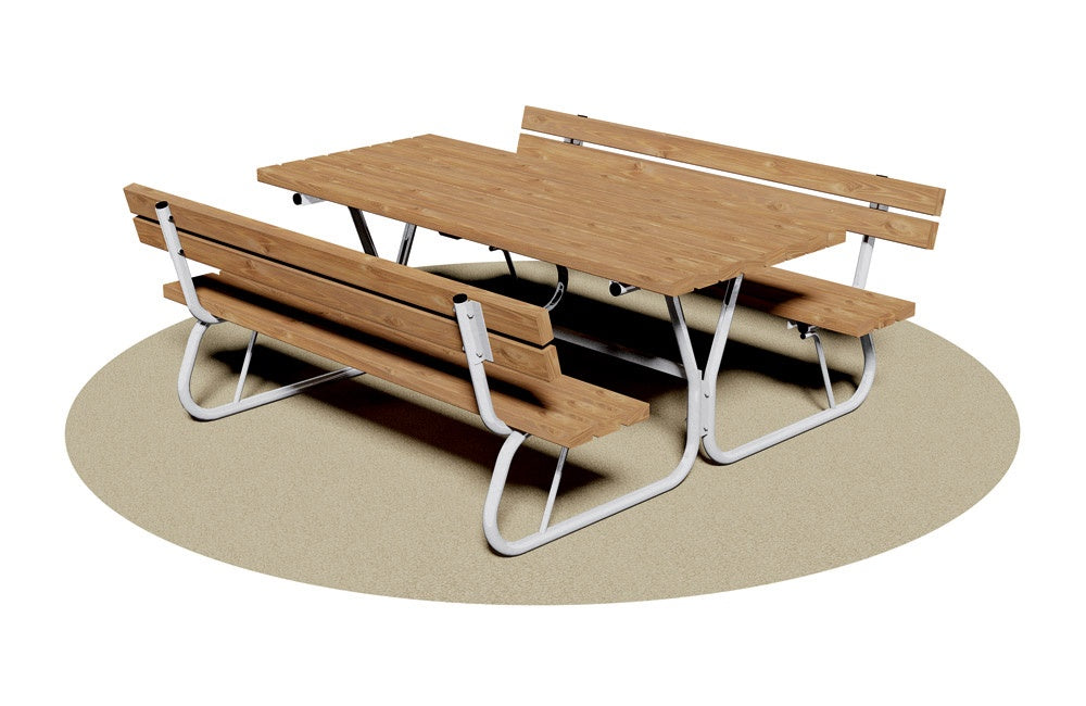 Giochipark Tavolo Pic-Nic con Spalliera