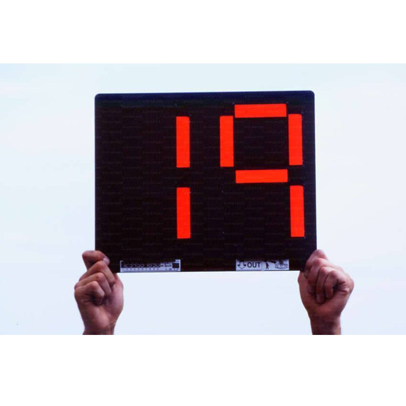 Vivisport Segnalatore cambio giocatori manuale con 2 cifre colore giallo e arancio - 6415