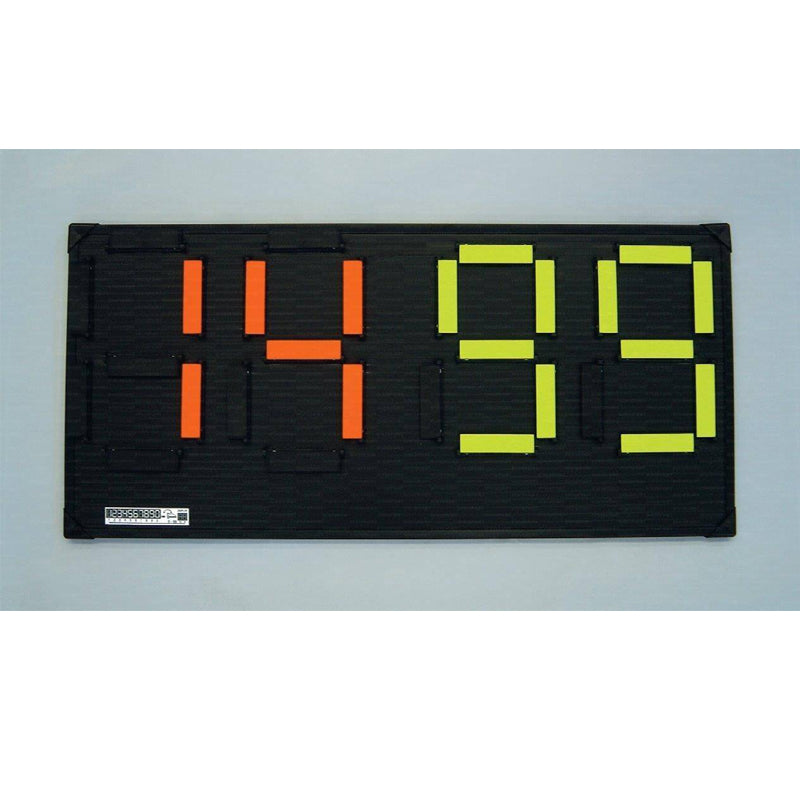 Vivisport Segnalatore cambio giocatori manuale con 4 cifrecolore giallo e arancio - 6416