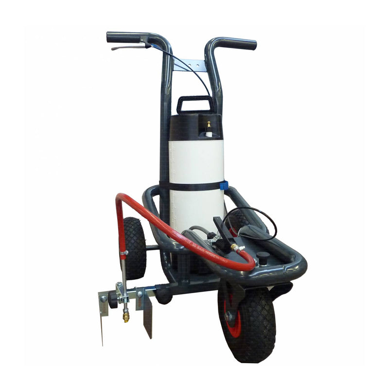 Vivisport Carrello segnacampo a vernice ecologica in acciaio con 3 ruote - 6434