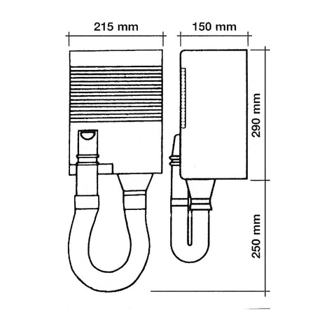 Schiavi asciugacapelli elettrico turbo 700 Watt - ART. 6561