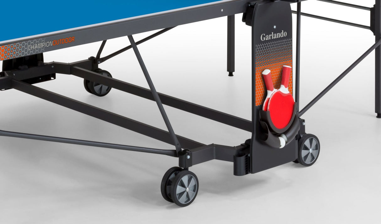 Garlando Ping Pong Champion Outdoor con ruote - Piano blu - per Esterno