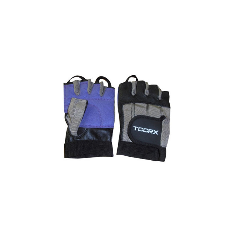 Toorx Guanti in pelle, Spandex e pelle scamosciata (nero/grigio)