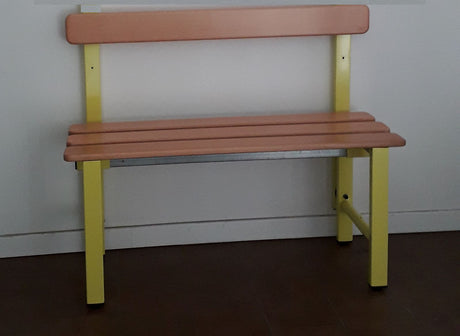Schiavi Panca spogliatoio con schienale faggio - art. 6516