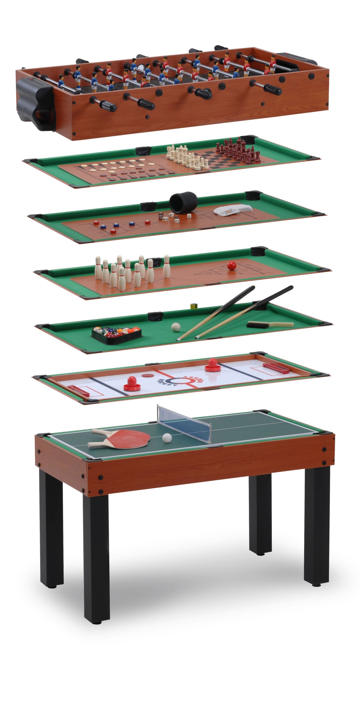 Garlando Tavolo Multigioco 12 in uno - aste rientranti MULTI12CIRLNO