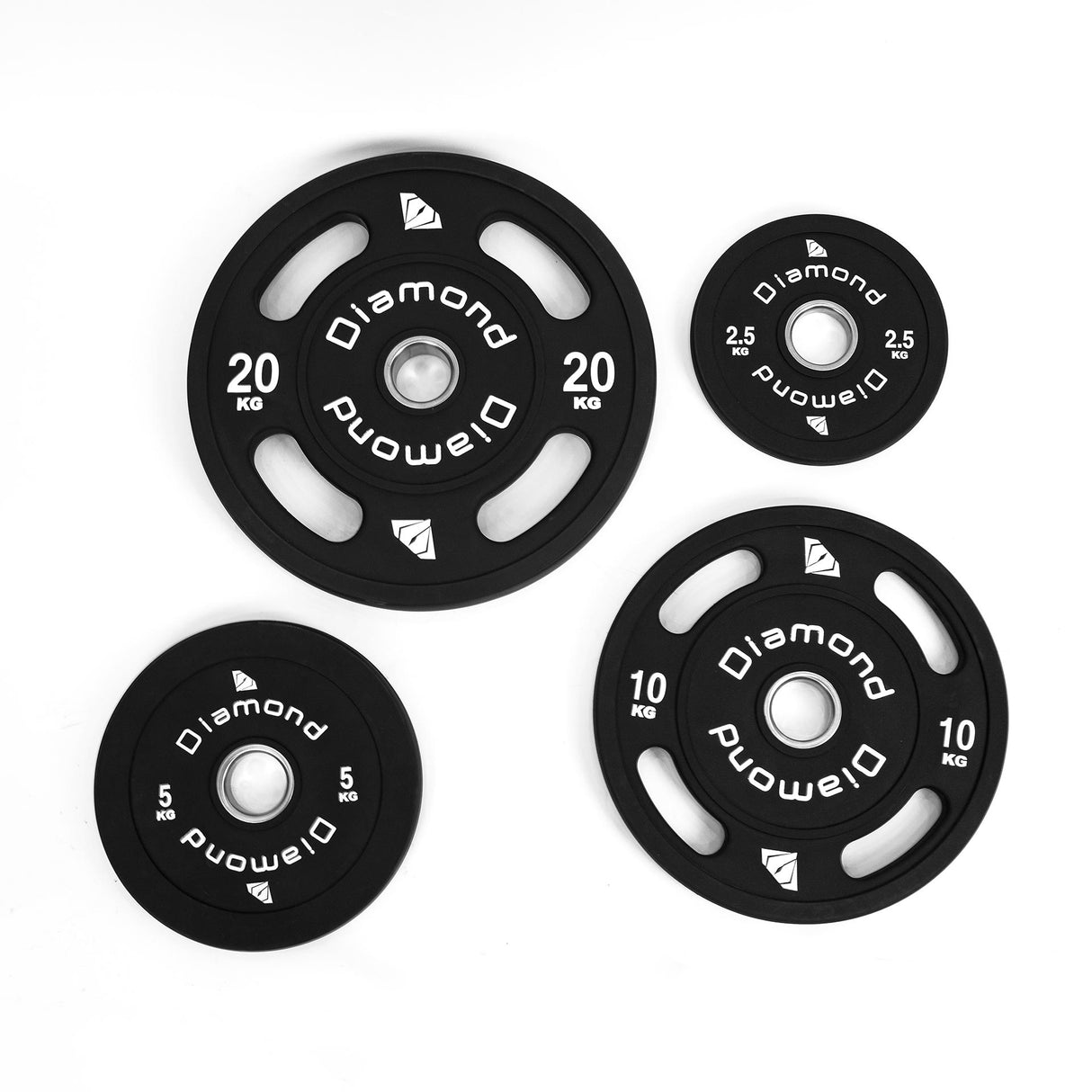 Diamond Disco Olimpico Multipresa Rivestito TPU foro Ø 50 mm 2,5 kg - DGMP-2,5