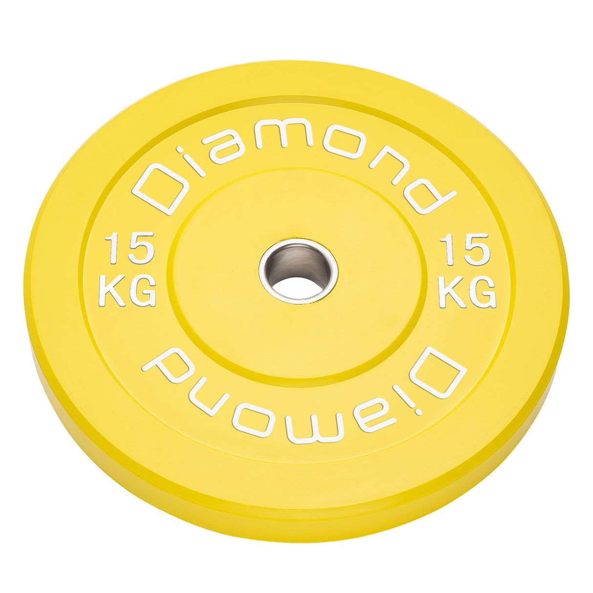 Diamond Disco Olimpico Bumper Sfida Pro diam. 45 cm da 15 Kg - Giallo - DOSD15-P