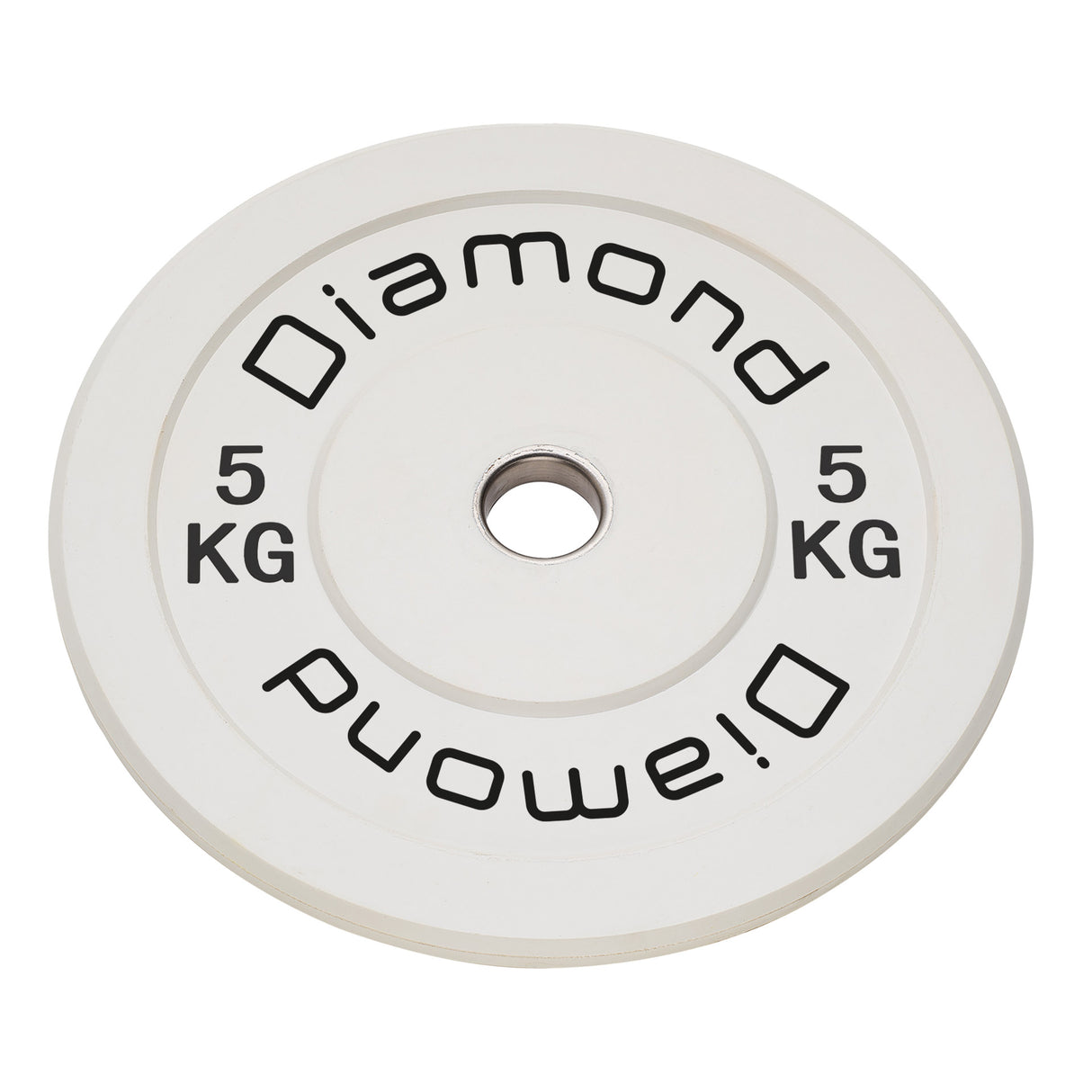 Diamond Disco Olimpico Bumper Sfida Pro diam. 45 cm da 5 Kg - Bianco - DOSD5-P