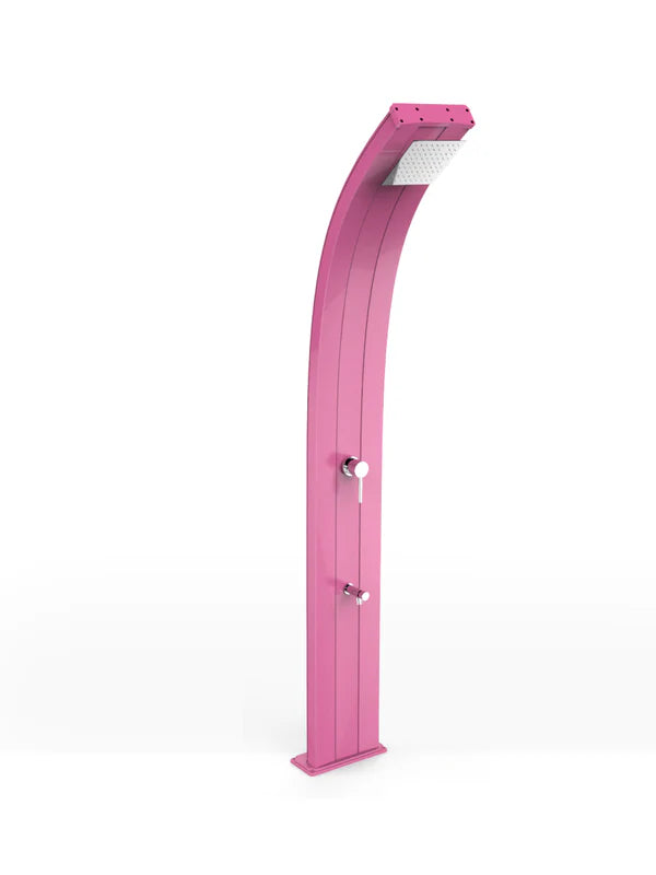 Arkema Doccia solare DADA 30 LITRI con temporizzatore e lavapiedi, in alluminio - D330