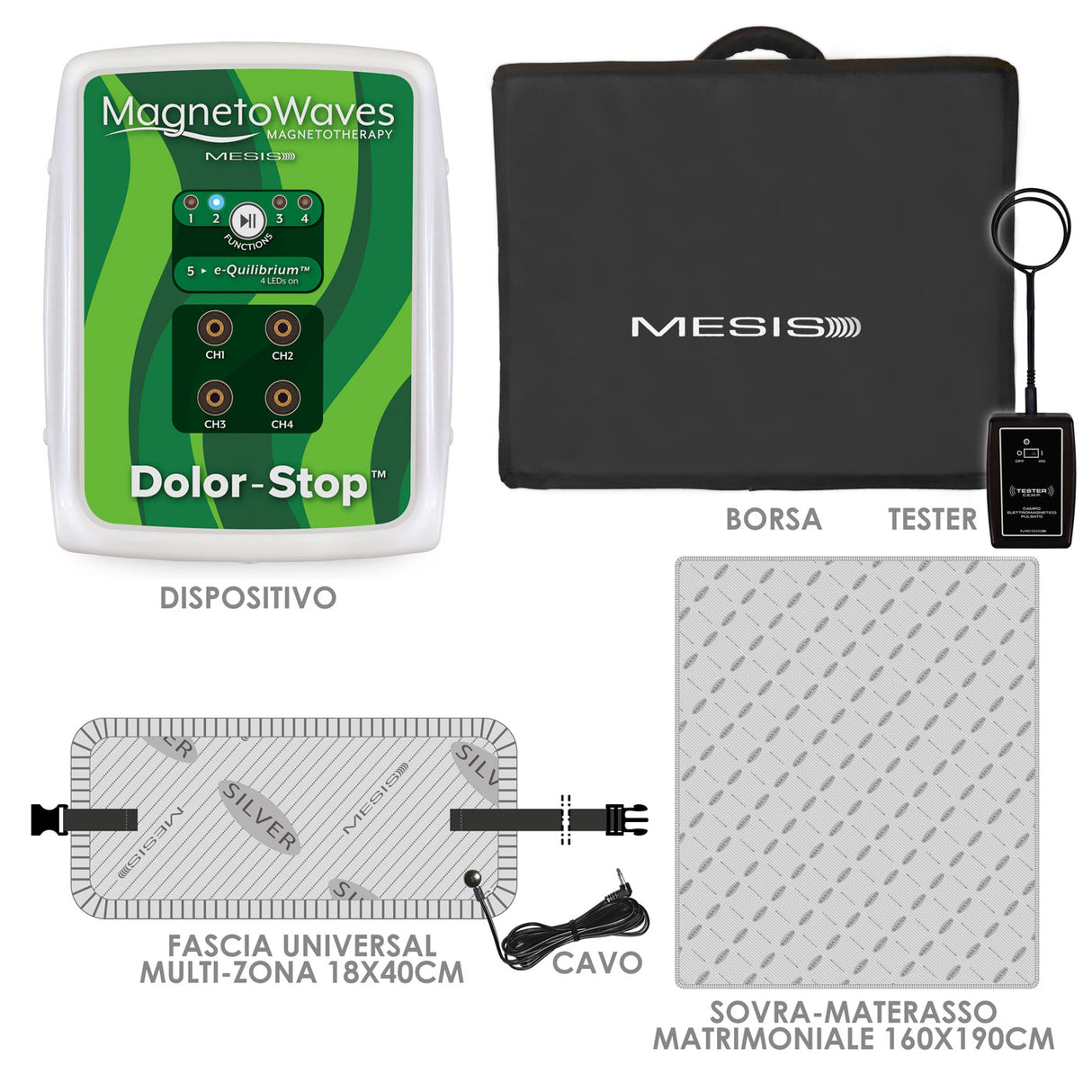 Mesis Magnetoterapia MagnetoWaves Dolor-Stop - Dotazione DOUBLE BED