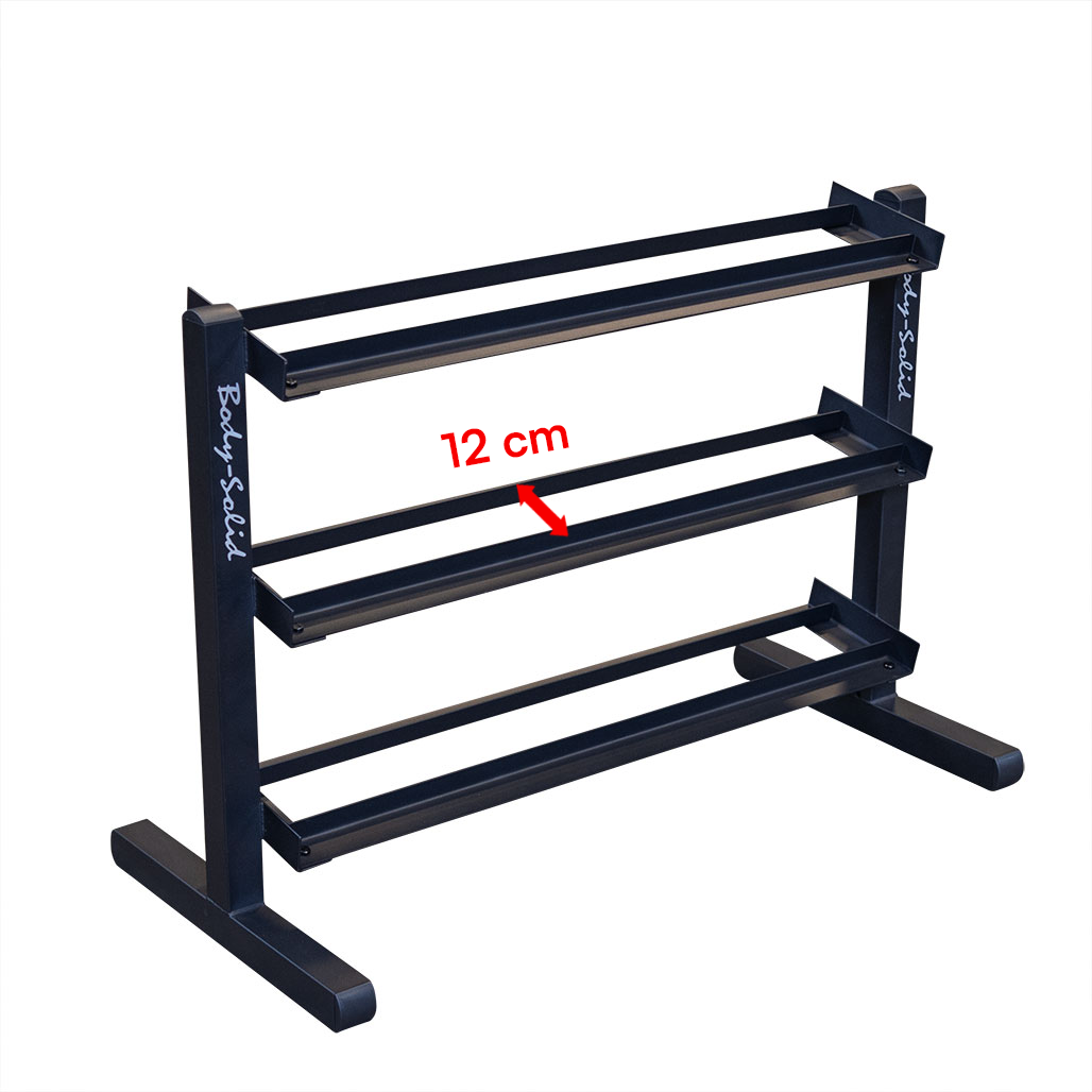 Body Solid 3-Tier Dumbell Rack GDR363B