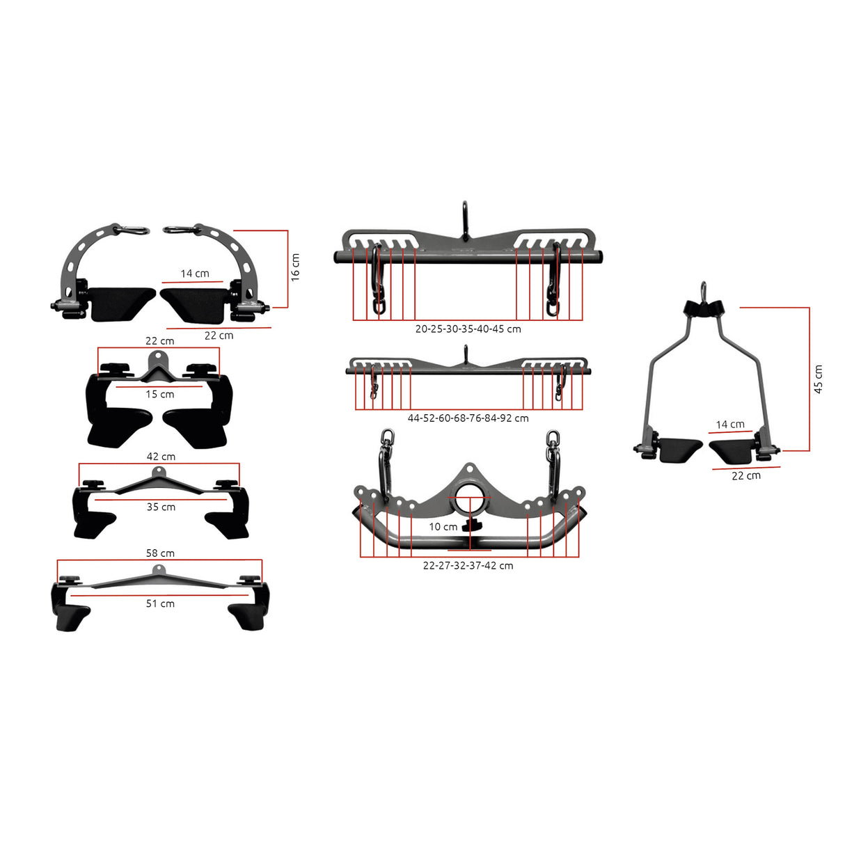 Diamond Set Prese Regolabili 8 pezzi - GRIPSET-ADJ