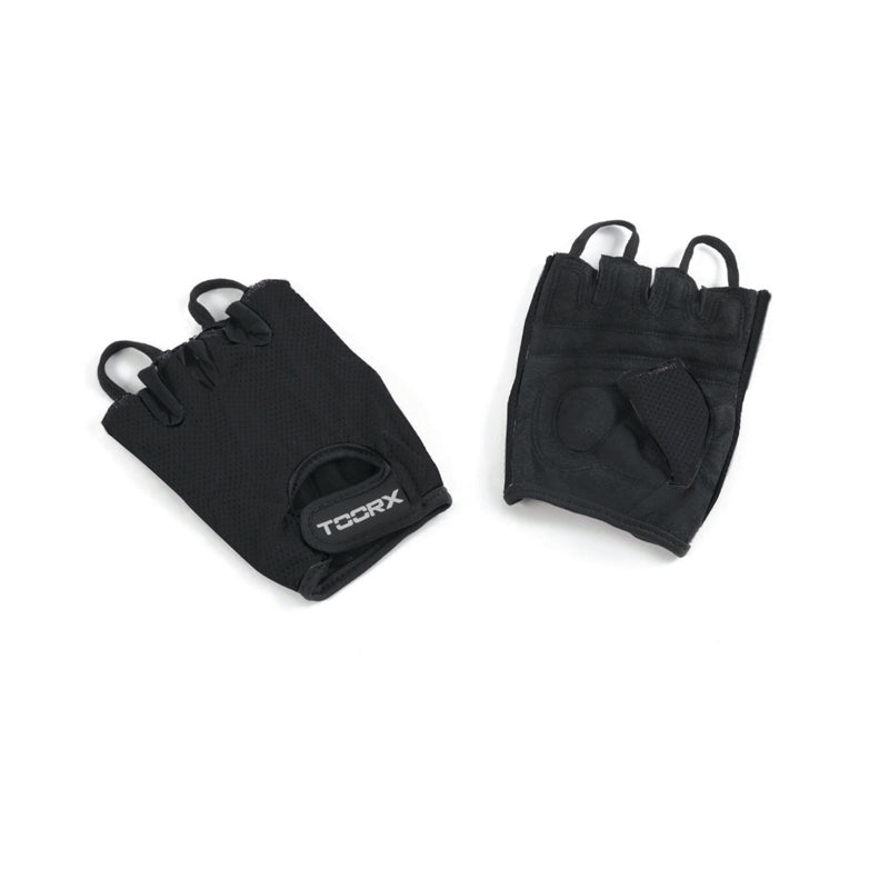 Toorx Guanti in Pelle Scamosciata e Microrete (nero/nero)