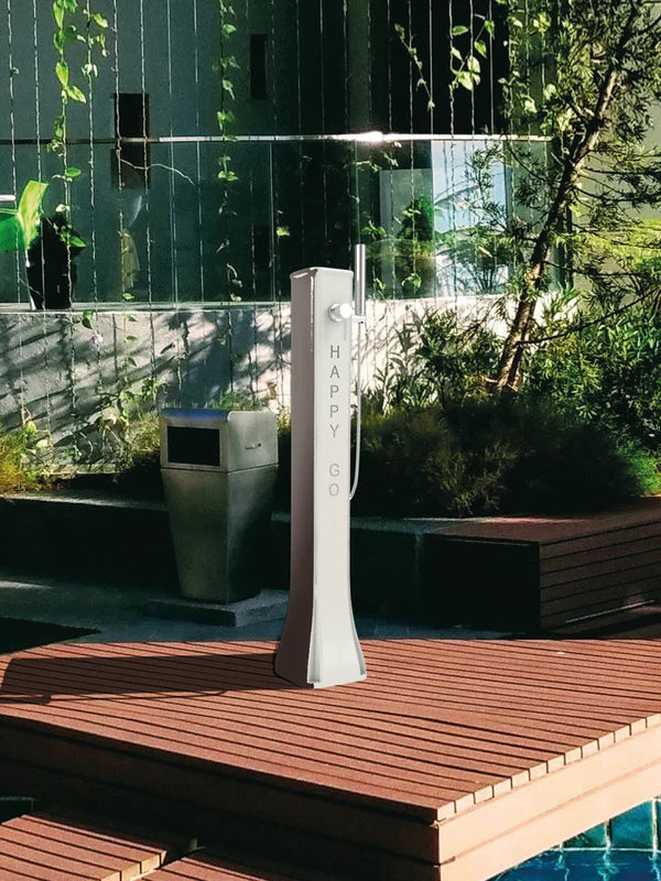 Arkema Fontana solare da esterno HAPPY GO 19lt in polietilene, con doccetta mobile - HG140