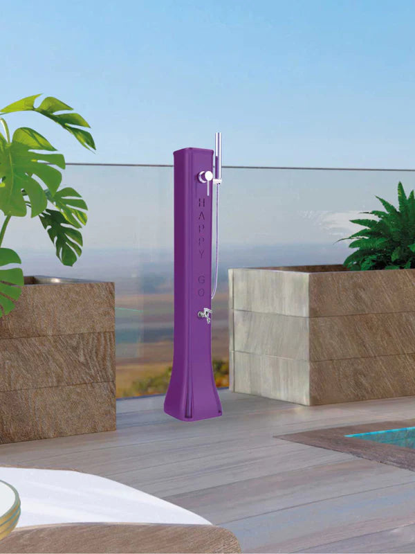 Arkema Fontana Solare Bassa Happy Go con Doccetta Mobile e rubinetto porta gomme da 19lt - HG180