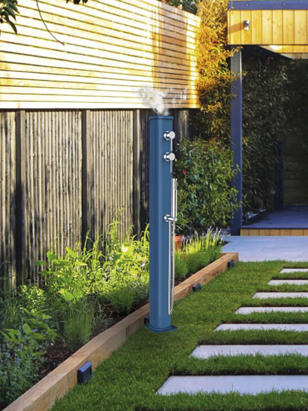 Arkema Fontana Solare Jolly Go in alluminio con Doccetta Mobile e Nebulizzatore da 13lt - JG150