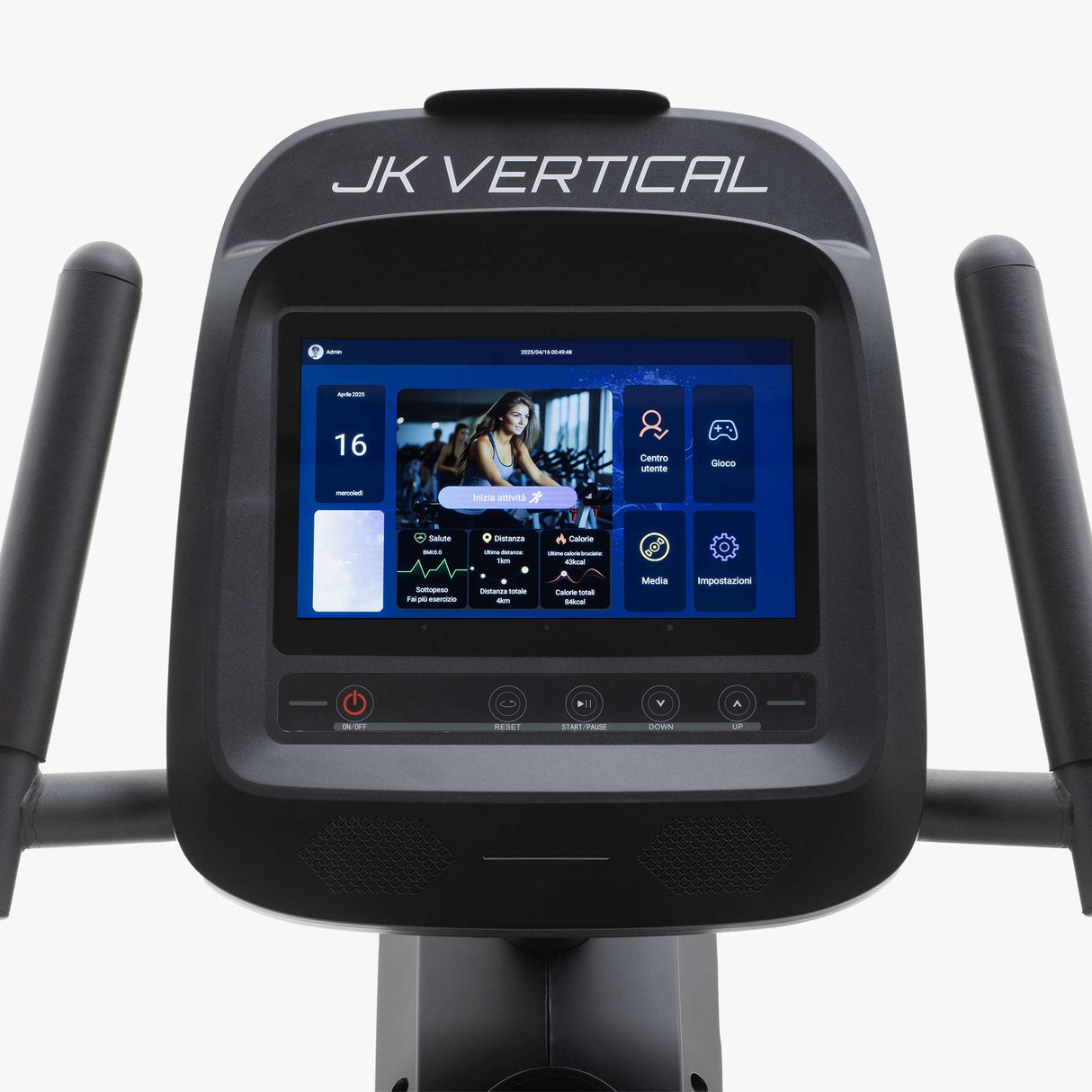 JK Fitness Cyclette Orizzontale Elettromagnetica JKV36-TFT