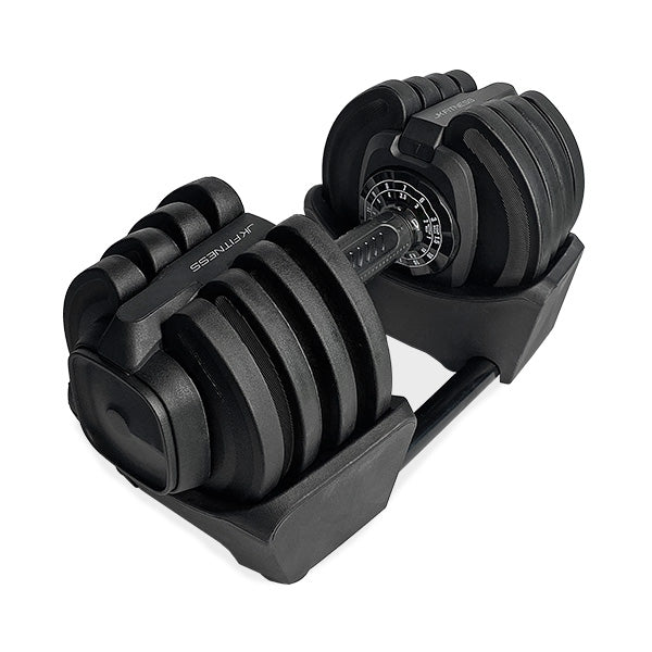 Jk Fitness Manubrio a carico selezionabile 1,5 - 18 kg + Kettlebell a carico selezionabile 1 - 10 kg - MS18J