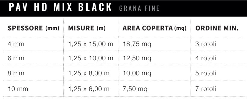 Pavimento rotolo PAV HD MIX BLACK grana fine