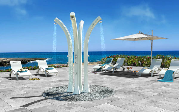 Arkema HAPPY BEACH 24-liter polyethylene solar pool shower with timer - F560