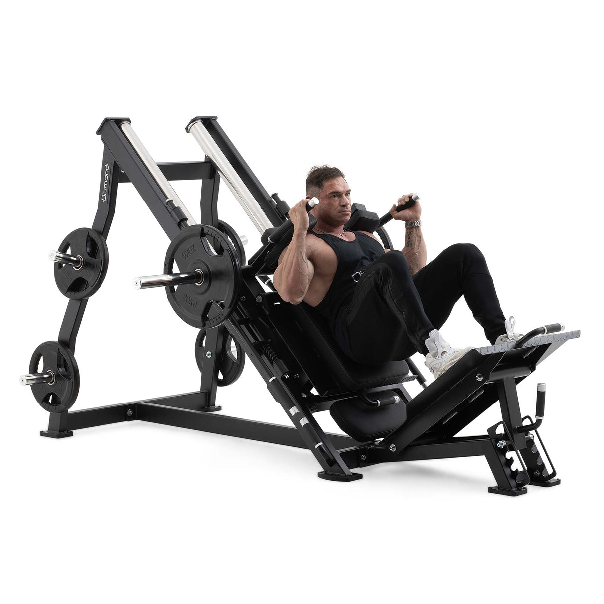 Diamond Combo Leg Press 45° / Hack Squat - serie 500 - PL500-COMBOLEGPRESSHACK