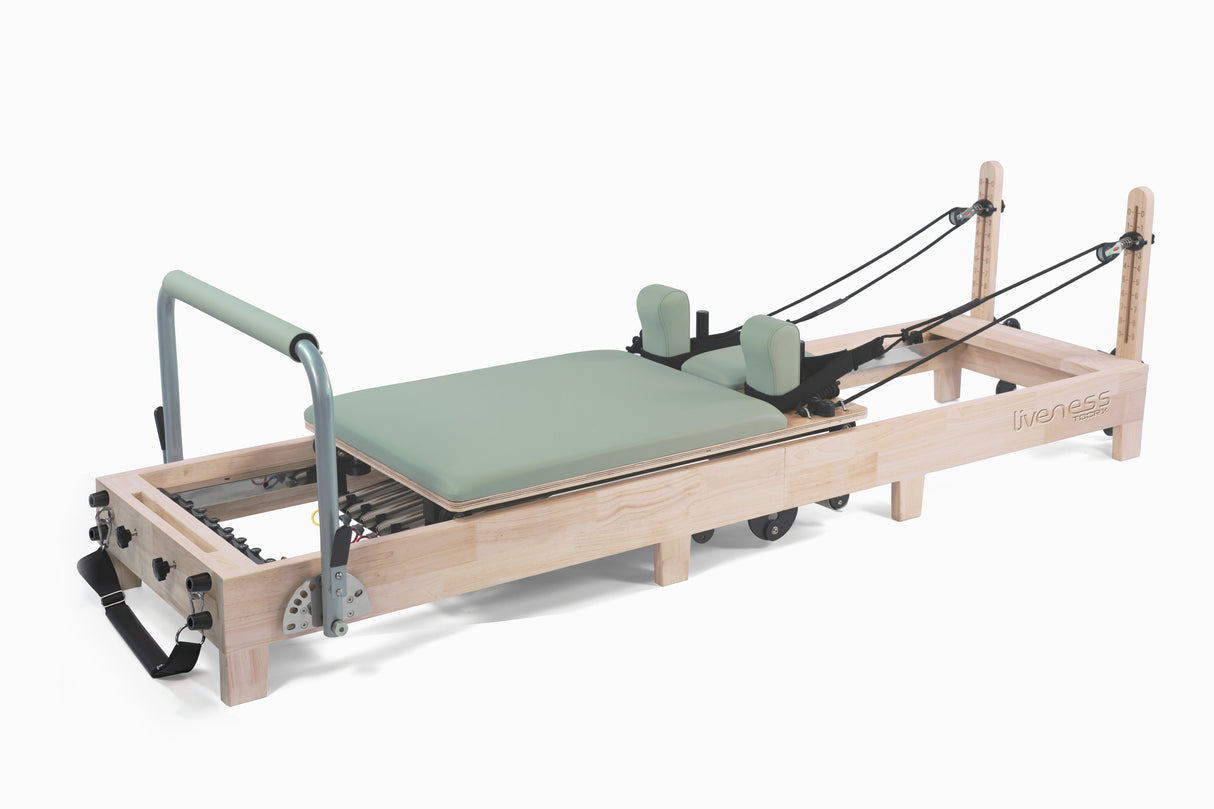 Liveness Reformer in legno di quercia naturale pieghevole Green Tea PTX-3000G