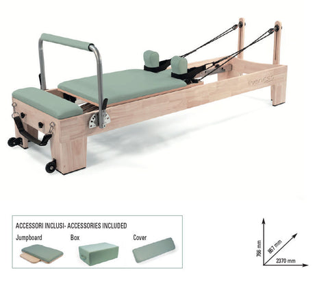 Liveness Reformer in natural oak wood, Green Tea color - PTX-5000G