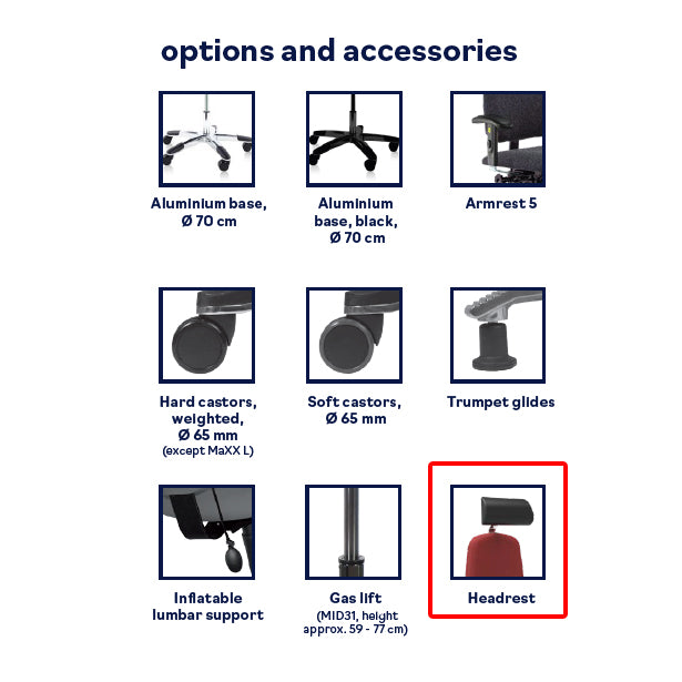 Score Maxx Headrest Seat Bariatric XXL