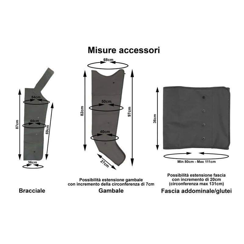 Mesis Pressoterapia PressoMassaggio Plus+ FOUR4 (4 camere) con 2 gambali + Kit Slim Body - ADVANCE