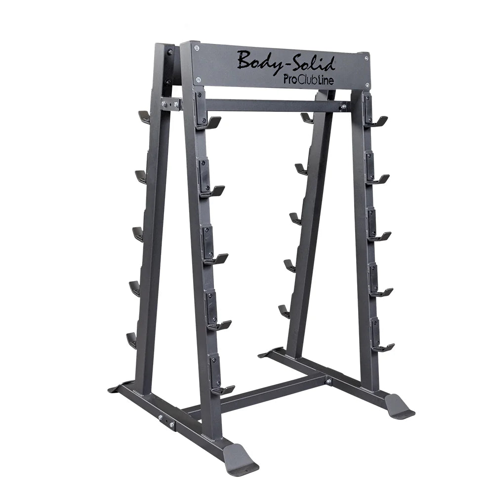 Body Solid Pro Clubline Fixed Weight Barbell Rack SBBR100