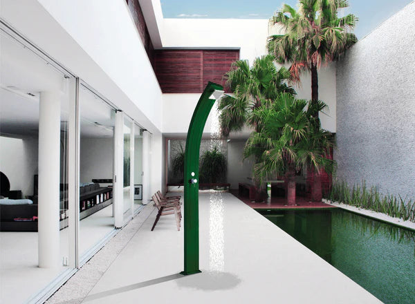 Arkema Solar Garden Shower SPRING CURVE 25 LITER in aluminum - A100