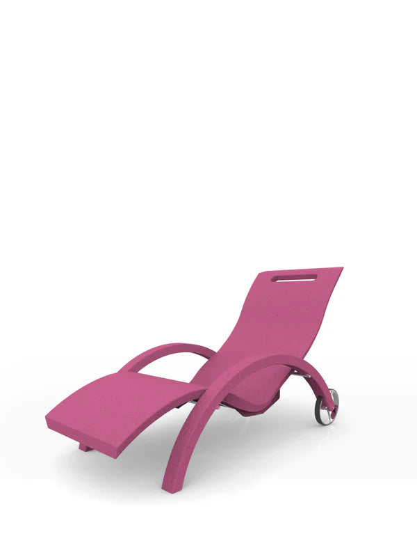 Arkema Lettino prendisole da giardino SERENDIPITY CHAISE in polietilene con ruote - S110