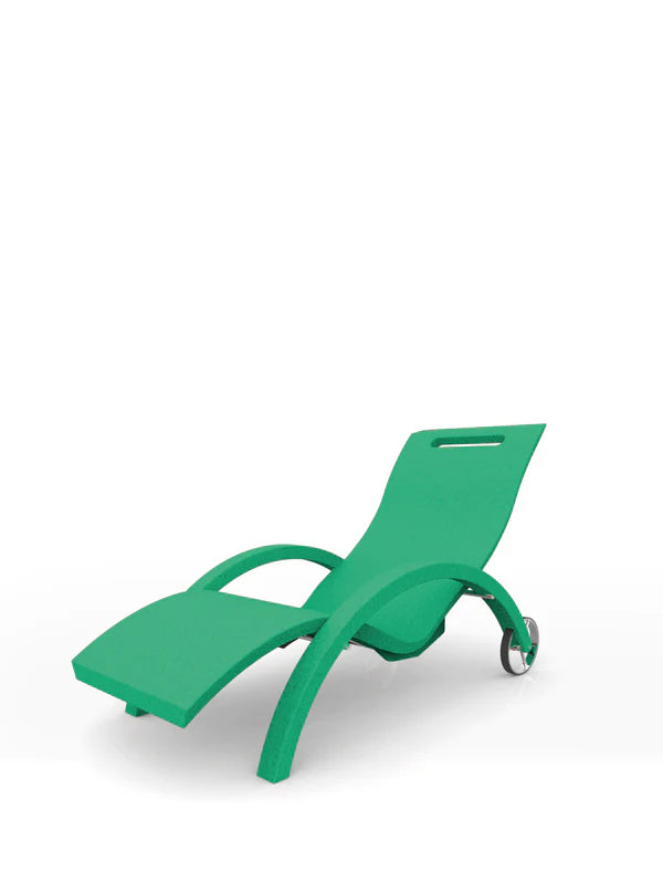 Arkema Lettino prendisole da giardino SERENDIPITY CHAISE in polietilene con ruote - S110