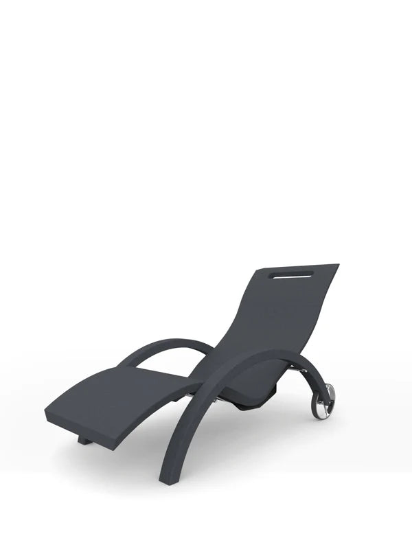 Arkema Lettino prendisole da giardino SERENDIPITY CHAISE in polietilene con ruote - S110