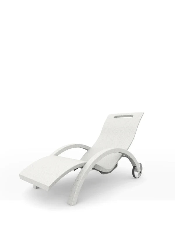 Arkema Lettino prendisole da giardino SERENDIPITY CHAISE in polietilene con ruote - S110